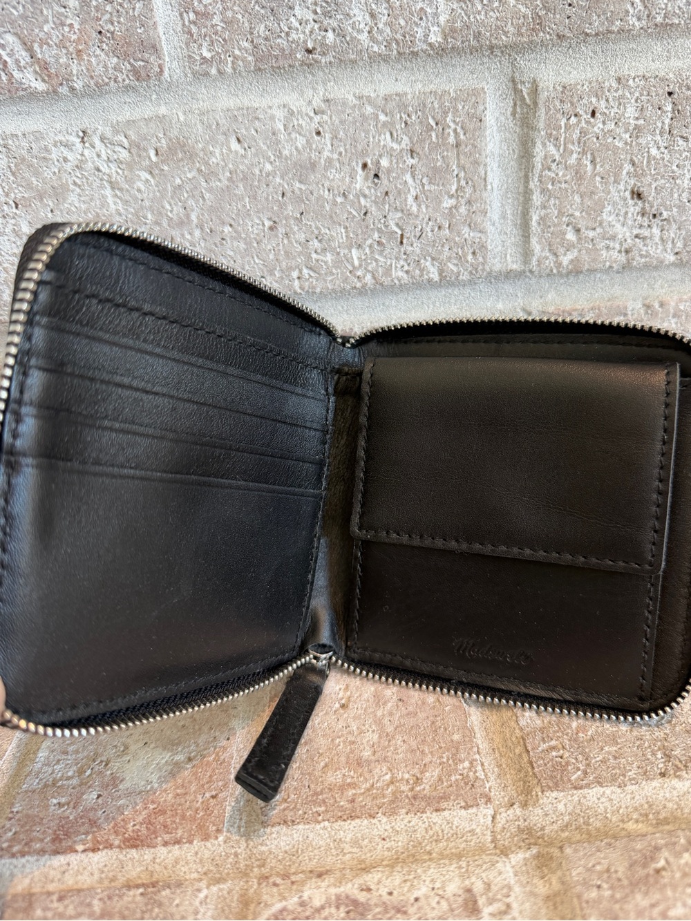 Madewell Black Studded Leather Tote with Matching Zip Wallet - Picture 7 of 8